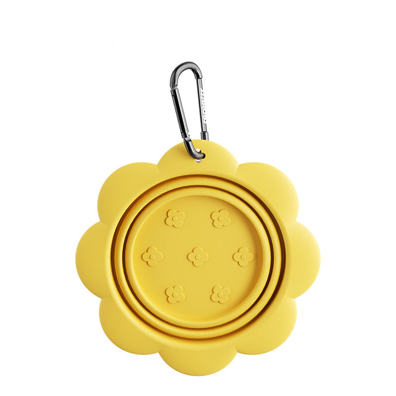 Petal collapsible travel bowl for pets
