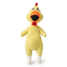 Load image into Gallery viewer, Chew Toys with Sound – Velvet Pineapple &amp; Funny Chicken Squeaker
