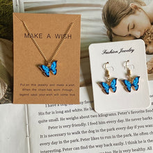 Load image into Gallery viewer, Beautiful Make-A-Wish Butterfly Pendant