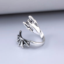 Load image into Gallery viewer, Dragon, Viking, &amp; Adjustable Snake Adjustable Ring