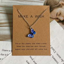 Load image into Gallery viewer, Beautiful Make-A-Wish Butterfly Pendant