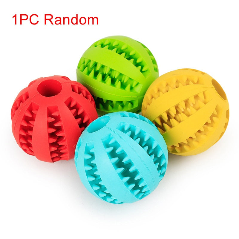 Dispensing Food Ball Toy For Pets, Helps Tooth Cleaning, Chewing & More