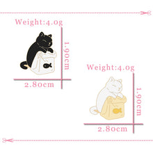 Load image into Gallery viewer, Cute Cat Enamel Pins