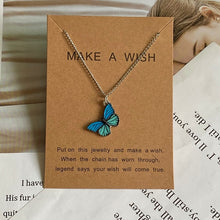 Load image into Gallery viewer, Beautiful Make-A-Wish Butterfly Pendant