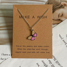 Load image into Gallery viewer, Beautiful Make-A-Wish Butterfly Pendant