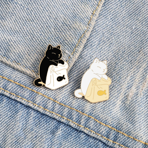 Cute Cat Enamel Pins