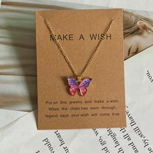 Load image into Gallery viewer, Beautiful Make-A-Wish Butterfly Pendant