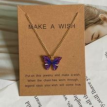 Load image into Gallery viewer, Beautiful Make-A-Wish Butterfly Pendant