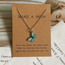 Load image into Gallery viewer, Beautiful Make-A-Wish Butterfly Pendant