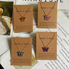Load image into Gallery viewer, Beautiful Make-A-Wish Butterfly Pendant