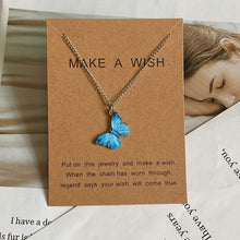Load image into Gallery viewer, Beautiful Make-A-Wish Butterfly Pendant