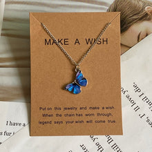 Load image into Gallery viewer, Beautiful Make-A-Wish Butterfly Pendant