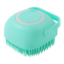 Load image into Gallery viewer, Pet Massage Brush Shampoo Dispenser For Bath Time