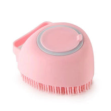 Load image into Gallery viewer, Pet Massage Brush Shampoo Dispenser For Bath Time