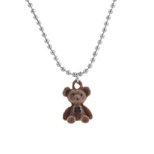 Load image into Gallery viewer, Cute Plush Bear Pendant Necklace