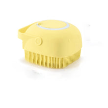 Load image into Gallery viewer, Pet Massage Brush Shampoo Dispenser For Bath Time